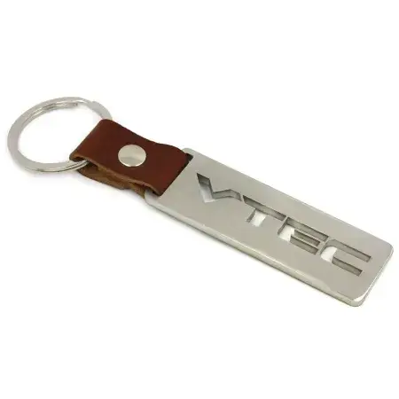 Promotion Saisonnière Porte-clés Acier inoxydable et Cuir VTEC Honda