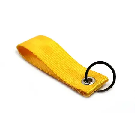 Satisfait Ou Remboursé Porte-clés Seat belt strap Jaune