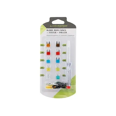Fusibles à lame MINI, 10 pièces + voltmètre 6-24V + pince Livraison Gratuite