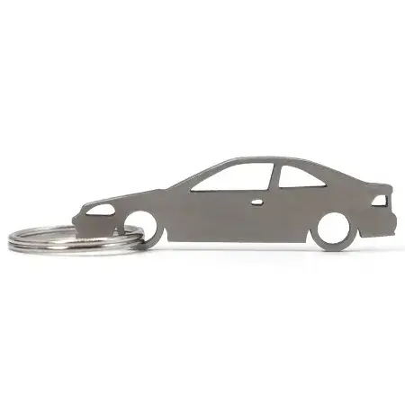 Certifié Porte-clés Car Silhouette Honda Civic (6ème génération) Coupé EK