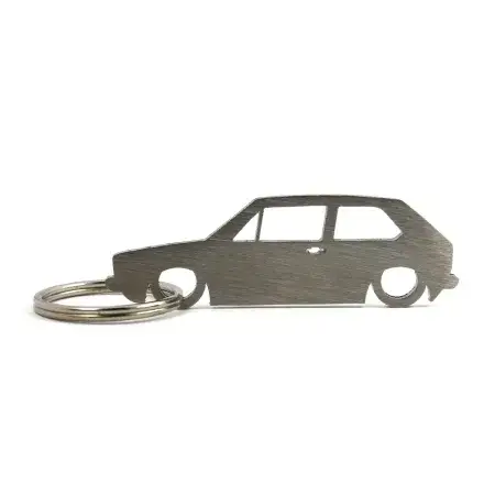 Porte-clés Car Silhouette Volkswagen Golf MK1 3 Portes Authentique