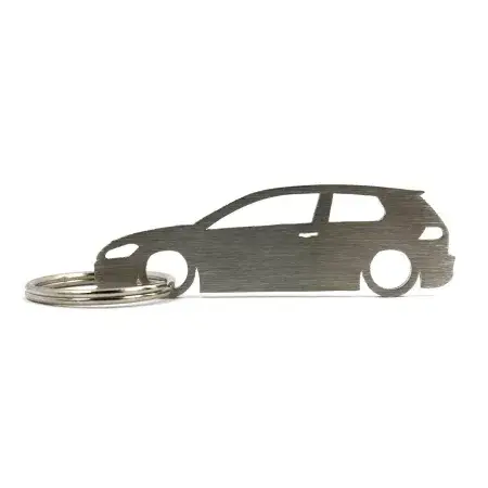 Porte-clés Car Silhouette Volkswagen Golf MK7 3 Portes Quantité Limitée