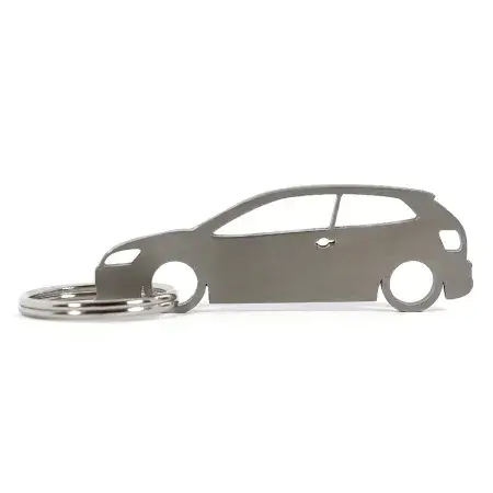 Nouveauté Porte-clés Car Silhouette Volkswagen Polo MK5 3 Portes