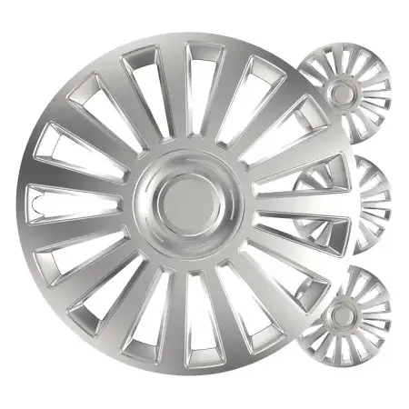 Populaire Pack de 4 Enjoliveurs Luxury Argent 14"