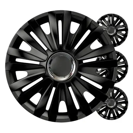 Pack de 4 Enjoliveurs Royal Noir 14" Dernier Modèle