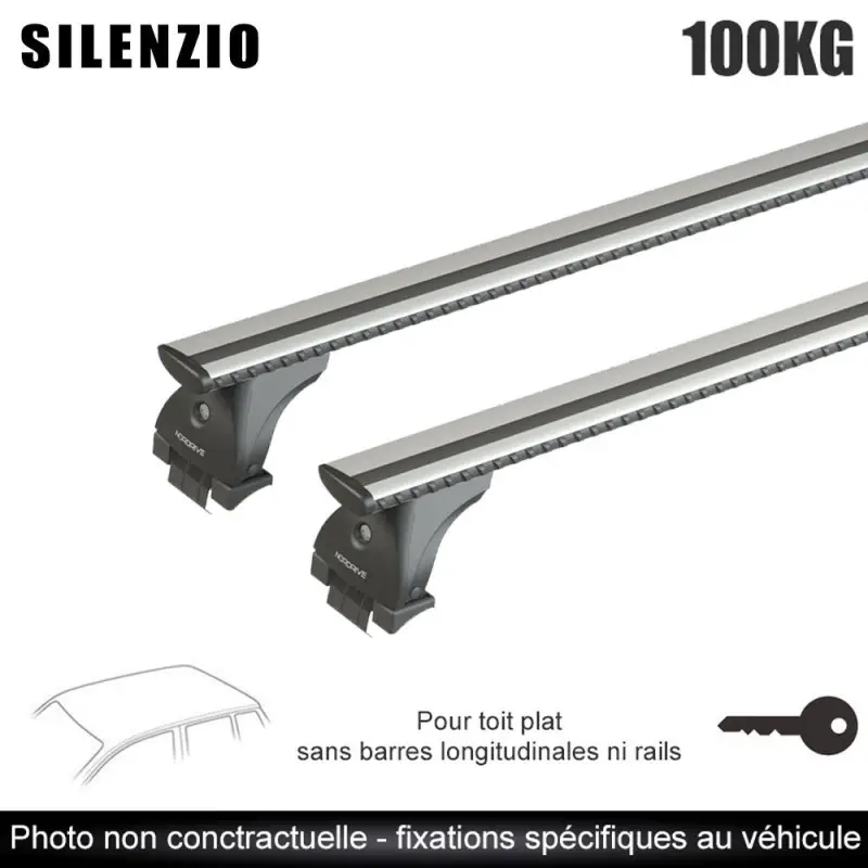 Barres aluminium pour Ford Ka + Tous Types 2016 à 2019.Fixation sur point ancrage d'origine Bon Marché
