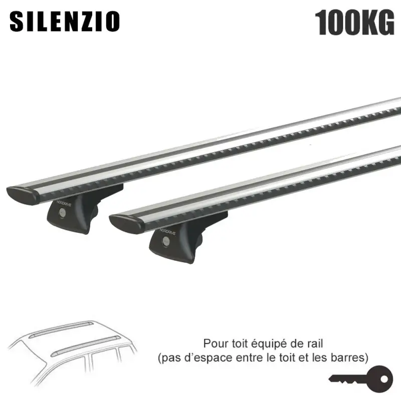 Barres aluminium pour Kia Soul Tous Types 2014 à 2019.Fixation sur Rails Petit Prix