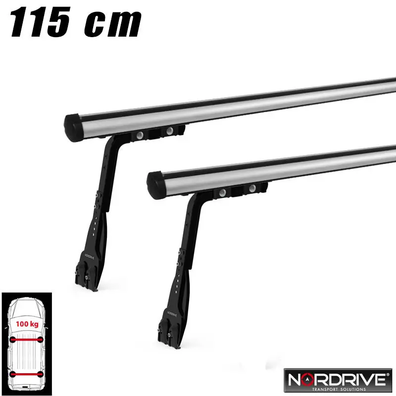 2 barres Aluminium Bedford Rascal 1990 à 1994 - Tous Chassis Nouvel Arrivage