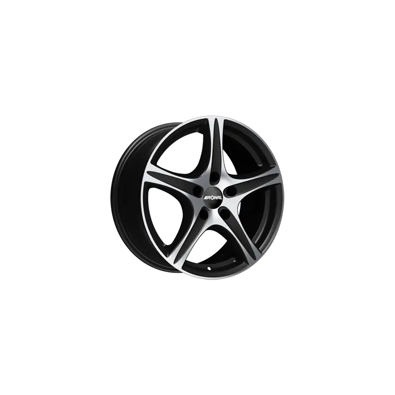 Jante aluminium Ronal R56, 6x15 ET45 5x112 76, mattschwarz-frontkopiert Solde