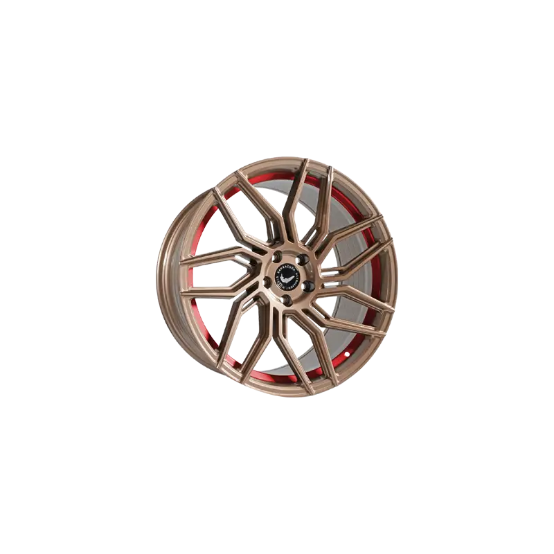 Jante aluminium Barracuda Dragoon, 10x20 ET20 5x112 66,6, higloss-bronze undercut Trimline red Livraison Gratuite