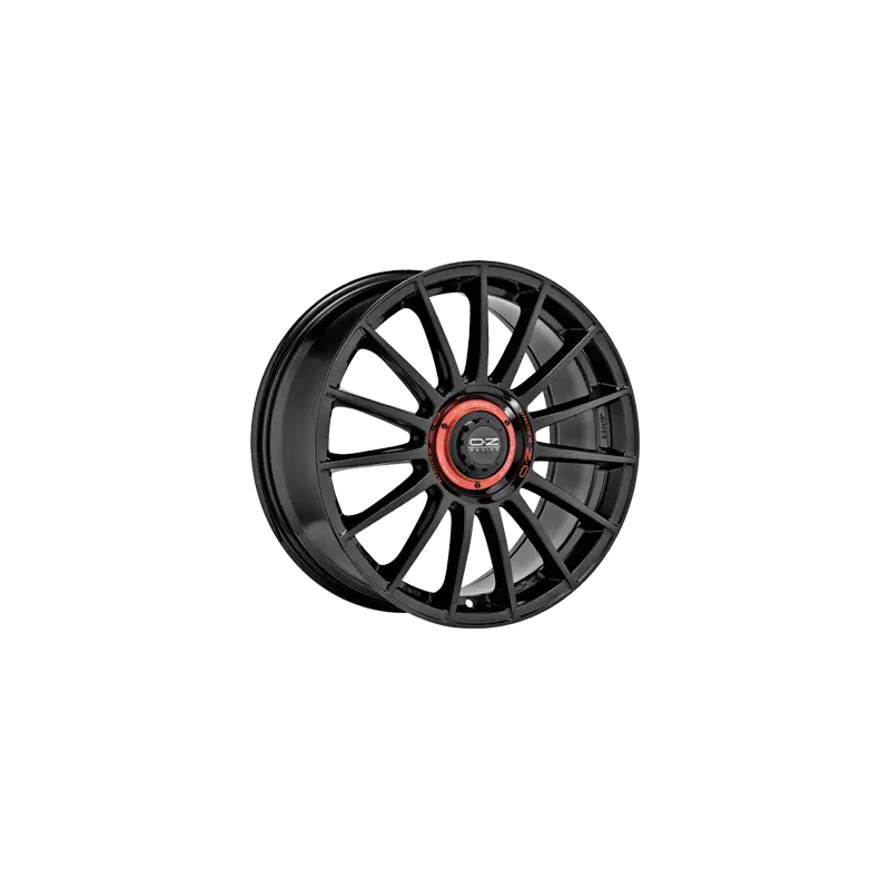 Jante aluminium OZ Superturismo Evoluzione, 8,5x19 ET38 5x112 75, gloss black + red lettering Meilleur Choix