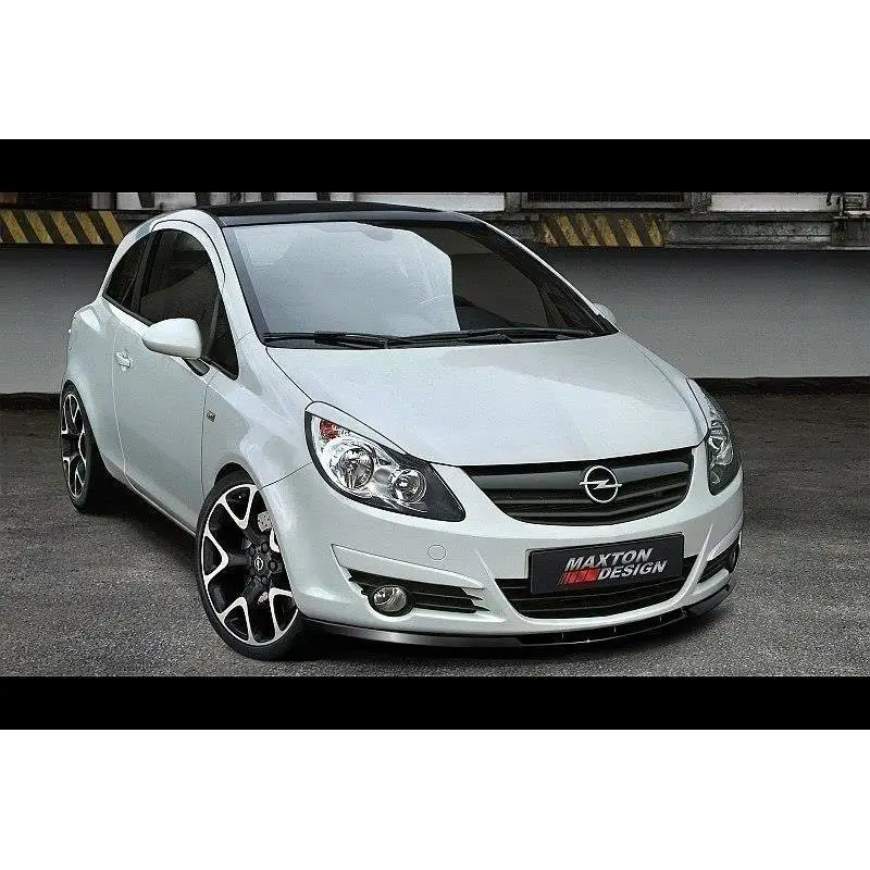 LAME DE PARE-CHOCS AVANT OPEL CORSA D (AVANT FACELIFT) - MAXTON DESIGN - FINITION NOIR BRILLANT Authentique