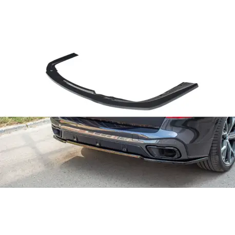 CENTRAL ARRIERE SPLITTER BMW X5 G05 M-PACK - MAXTON DESIGN - FINITION NOIR MAT Prix Réduit