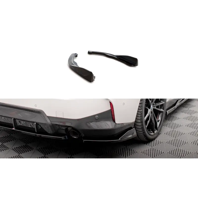 Nouvel Arrivage LAMES DE PARE-CHOCS ARRIÈRE LATÉRALES V.1 BMW 2 COUPE M-PACK G42 - MAXTONDESIGN - FINITION NOIR BRILLANT