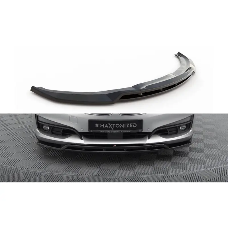 Quantité Limitée LAME DU PARE-CHOCS AVANT BMW 3 GT F34 SANS PACK M - MAXTON DESIGN - FINITION NOIR BRILLANT