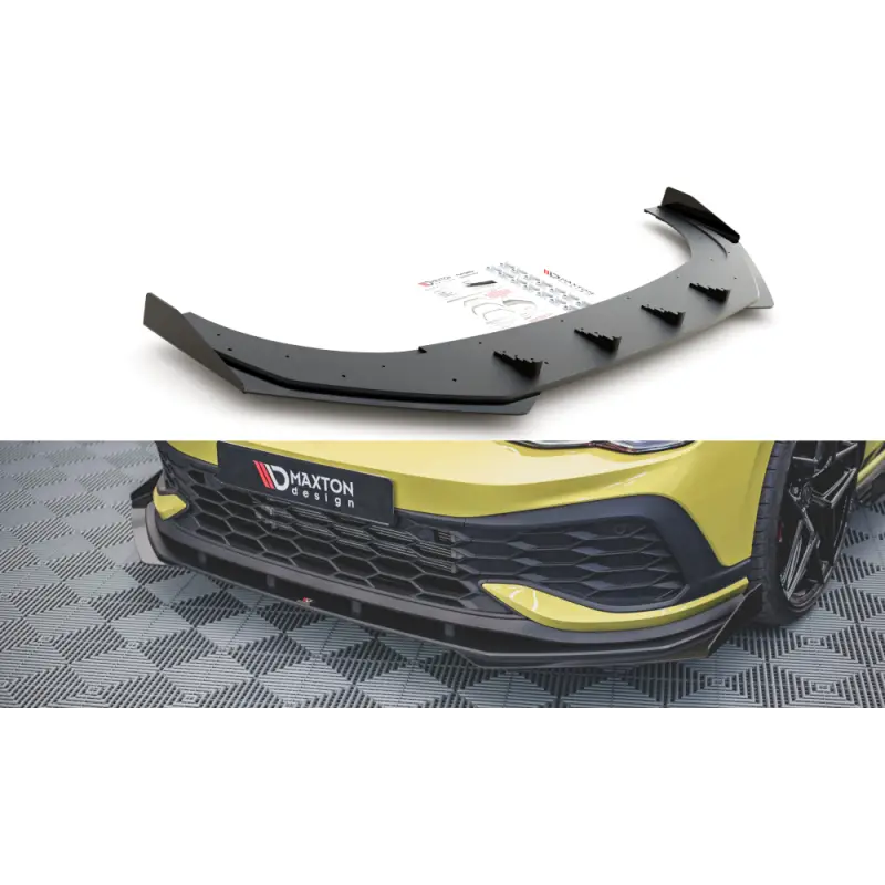 LAME DU PARE-CHOCS AVANT STREET PRO VOLKSWAGEN GOLF 8 GTI CLUBSPORT - MAXTON DESIGN Solde