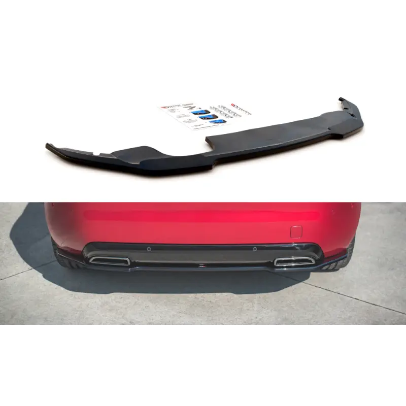Certifié CENTRAL ARRIERE SPLITTER PEUGEOT 308 GT MK2 FACELIFT - MAXTON DESIGN - FINITION NOIR BRILLANT