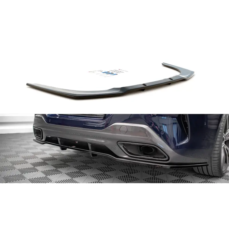 Vente Flash CENTRAL ARRIERE SPLITTER (AVEC UNE BARRE VERTICALE) BMW 8 GRAN COUPE M-PACK G16 - MAXTON DESIGN - FINITION NOIR BRILLANT