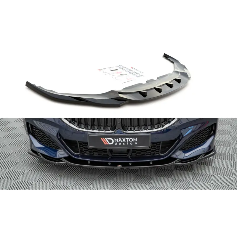 LAME DU PARE-CHOCS AVANT V.4 BMW 8 COUPE M-PACK G15 / 8 GRAN COUPE M-PACK G16 - MAXTON DESIGN - FINITION NOIR BRILLANT Petit Prix