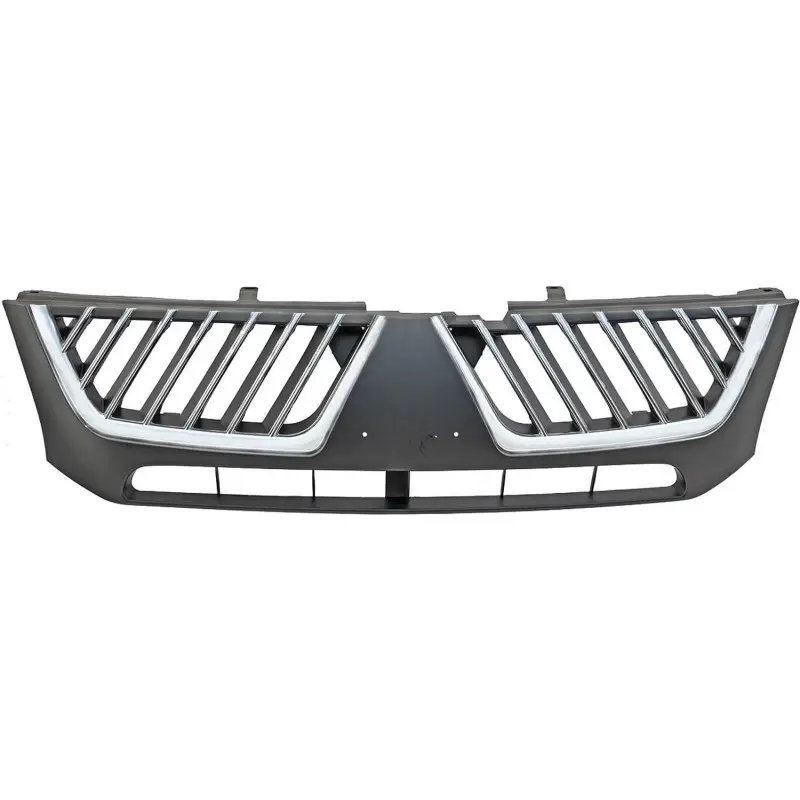 Prix Bas CALANDRE POUR MITSUBISHI L200 (96-06) - NOIR MATT/CHROME