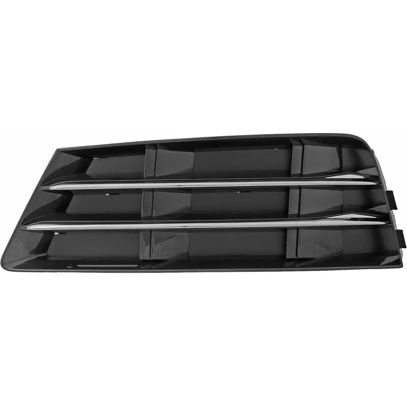 GRILLE D ANTIBROUILLARD PARE-CHOCS AVANT GAUCHE POUR AUDI A4 LIM/AVANT(B9) (15-18) - NOIR/CHROME Vente Flash