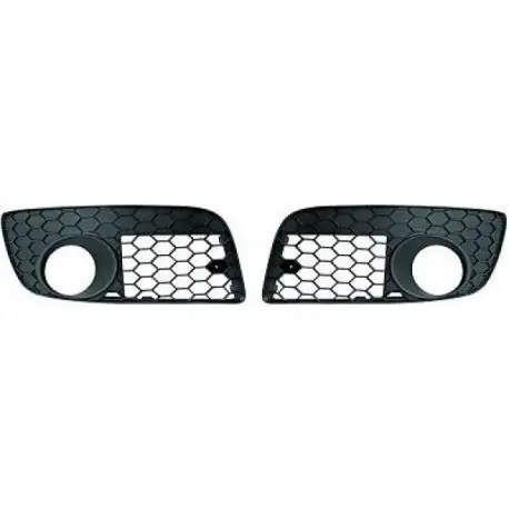 SET DE DEUX GRILLE AVANT D'ANTIBROUILLARD POUR PARE CHOC AVANT VW GOLF 5 GTI (03-08) - UNIQUEMENT GTI - AVEC ANTIBROUILLARDS Commander Vite