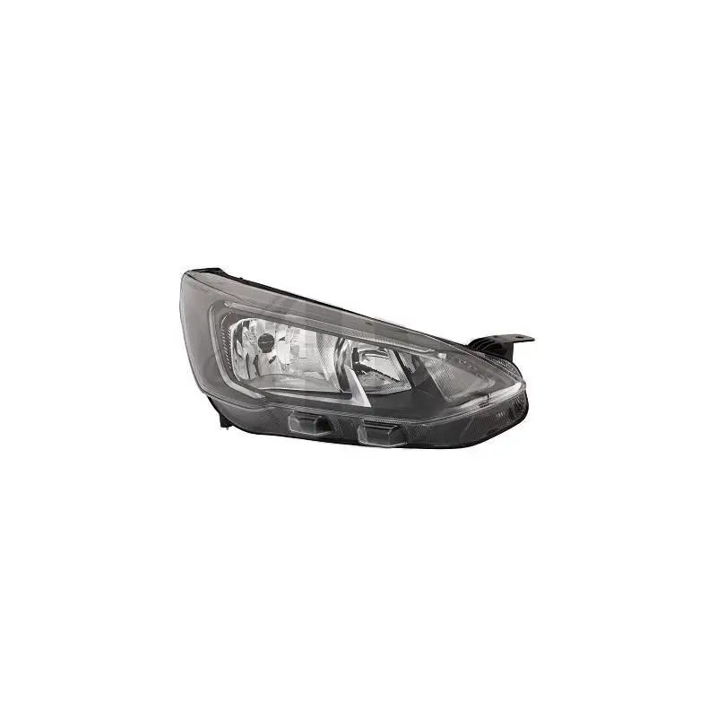 Haute Qualité PHARE AVANT GAUCHE POUR FORD FOCUS (18-22) - H7 / H1 / LED - NOIR
