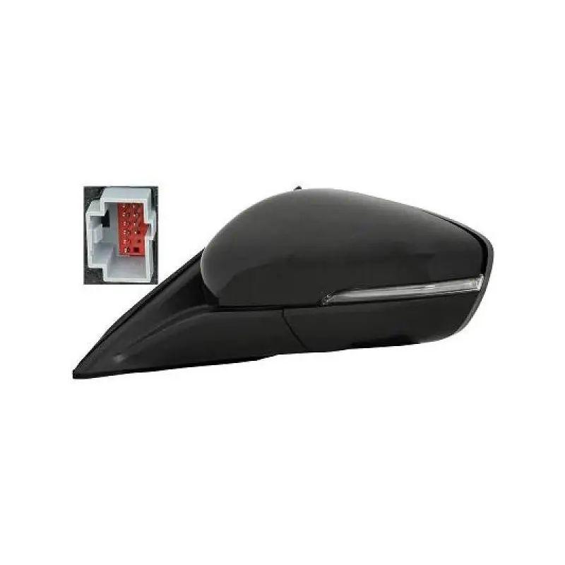 RETROVISEUR AVANT GAUCHE POUR FORD FOCUS (18-22) - 10 PIN - ELECTRIQUE - CHAUFFANT - RABATTABLE - AVERTISSEUR ANGLE MORT Populaire