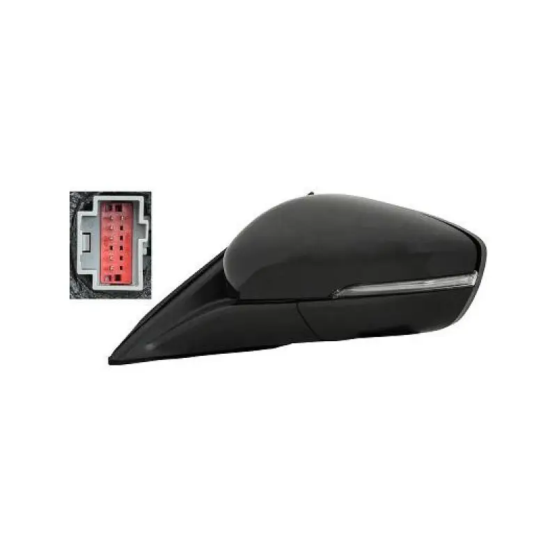 RETROVISEUR AVANT GAUCHE POUR FORD FOCUS (18-22) - 6 PIN - ELECTRIQUE - CHAUFFANT - AVEC CLIGNOTANT - PEINDRE Vente Directe