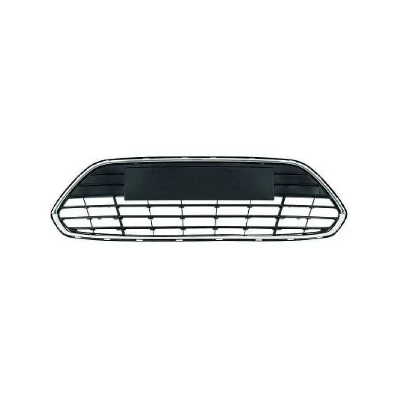 GRILLE CENTRALE DE PARE-CHOCS AVANT POUR FORD MONDEO (10-14)- NOIR CONTOUR CHROME Nouvel Arrivage