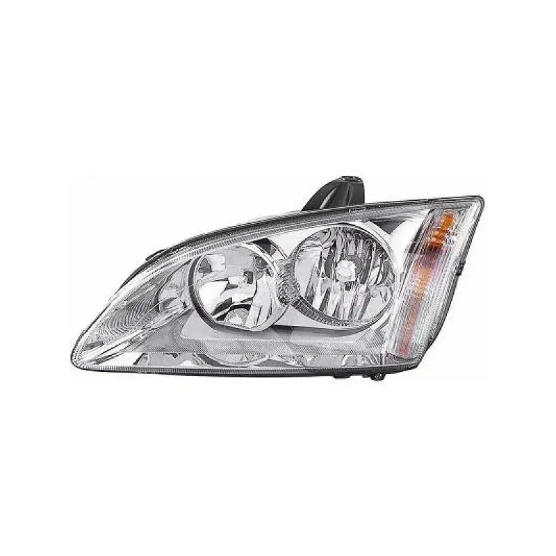 Livraison Gratuite PHARE HALOGENE AVANT GAUCHE POUR FORD FOCUS (04-07) - H1 / H7 - FOND CHROME
