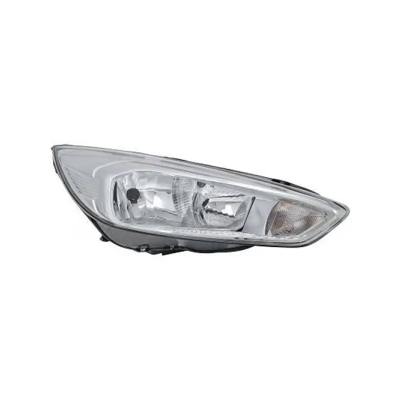 PHARE HALOGENE AVANT DROIT POUR FORD FOCUS (15-18) - H7 / H1 - FOND CHROME Commander Maintenant