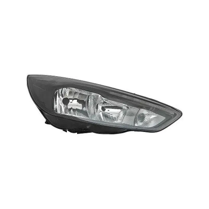 PHARE HALOGENE AVANT DROIT POUR FORD FOCUS (15-18) - H7 / H1 + FEU DE JOUR LED - FOND NOIR Usine Directe