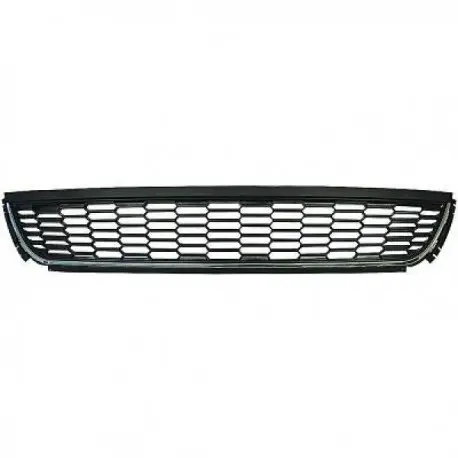 Acheter En Ligne GRILLE CENTRALE DE PARE CHOC AVANT VW POLO 6R (09-14) - NOIR - AVEC LISERET CHROME