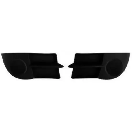 Pas Cher GRILLE DE PARE CHOC AVANT DROITE RENAULT CLIO CAMPUS (06-09) - SANS TROU ANTI BROUILLARD