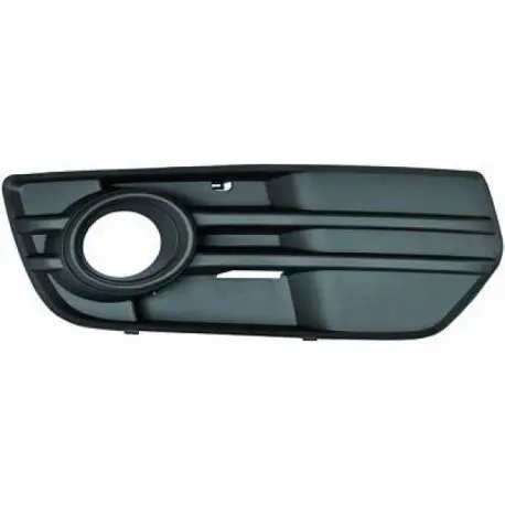 GRILLE DE PARE CHOC AVANT GAUCHE AUDI Q5 8R (08-12) - AVEC TROU POUR ANTIBROUILLARD - NOIR SANS CONTOUR CHROME Offre Limitée