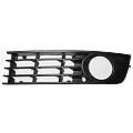 Meilleur Prix GRILLE DE PARE CHOC AVANT GAUCHE AUDI A4 B6 8E (01-05) - AVEC TROU POUR ANTIBROUILLARD - NOIR
