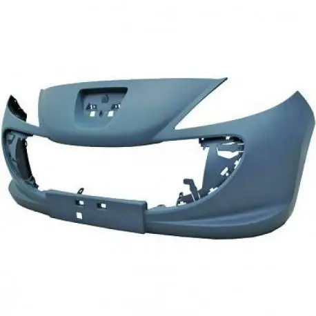 Authentique PARE CHOC AVANT PEUGEOT 206+ (09-13) - SANS ANTIBROUILLARD - A PEINDRE
