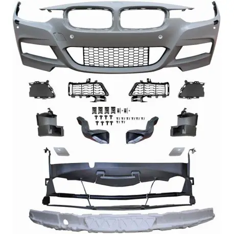PARE-CHOCS AVANT PACK M POUR BMW SÉRIE 3 F30/F31 LCI (11-18) - POUR LAVE-PHARE - SANS ANTIBROUILLARD - POUR PDC Commander Maintenant