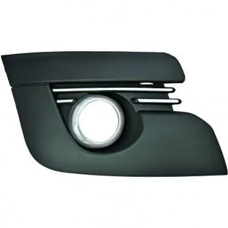 GRILLE GAUCHE DE PARE CHOC PEUGEOT 3008 (09-14) - NOIR/CHROME - AVEC TROU ANTIBROUILLARD Quantité Limitée