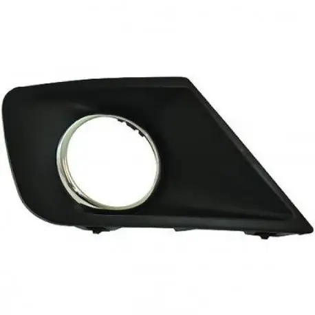 GRILLE DROITE D'ANTIBROUILLARD PEUGEOT 207 (09-12) - AVEC TROU ANTIBROUILLARD - NOIR - AVEC ANNEAU CHROME Achetez Aujourd’hui
