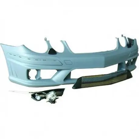 PARE-CHOCS AVANT COMPLET LOOK AMG MERCEDES CLASSE E W211 (06-09) - A PEINDRE - AVEC LAVE PHARE - SANS PDC Vente Directe