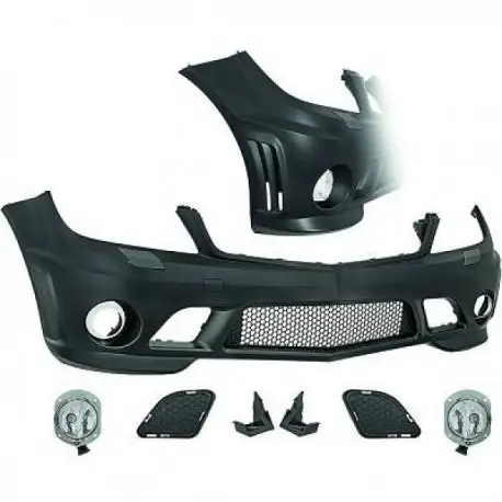 Vente Flash PARE-CHOCS AVANT COMPLET MERCEDES CLASSE C W204 (07-11) - LOOK C63 AMG - AVEC LAVE PHARE - SANS PDC - A PEINDRE
