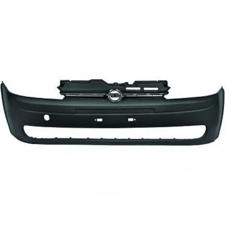 Expédié Aujourd’hui PARE CHOC AVANT OPEL COMBO C (01-11) - PLASTIQUE NOIR - TROU POUR CALANDRE CHROME