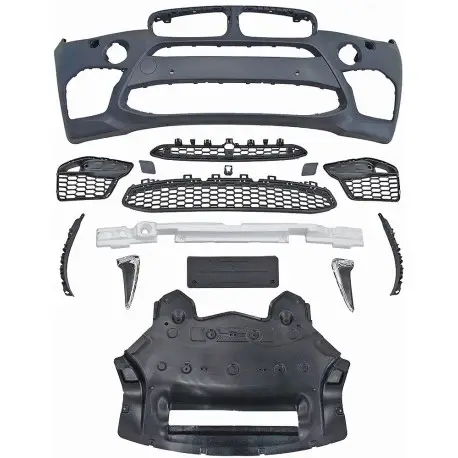 PARE-CHOCS AVANT COMPLET LOOK X5M POUR BMW X5 F15 (13-18) - AVEC PDC - AVEC LAVE-PHARE Vente Directe