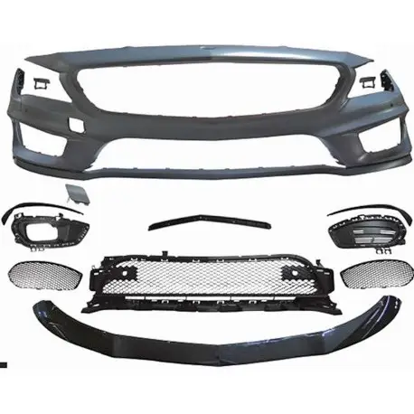 Livraison Gratuite PARE CHOCS AVANT LOOK A45 AMG MERCEDES CLASSE CLA C117 (13-18) - POUR PDC - LAVE PHARE