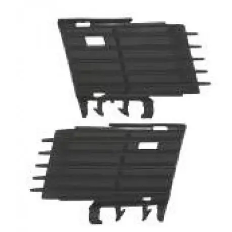 Must-Have SET DE 2 GRILLES DE PARE CHOC AVANT OPEL VECTRA (02-05) - NOIR - POUR VEHICULE AVEC ANTIBROUILLARD