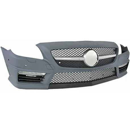 PARE-CHOCS AVANT COMPLET LOOK SLK 55 AMG POUR MERCEDES CLASSE SLK R172 (11-15) - AVEC GRILLES - LED FEUX DE JOUR INCLUS Certifié