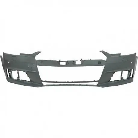 Livraison Gratuite PARE-CHOCS AVANT NU POUR AUDI A4 B9 (16-19) - POUR PDC (2 TROUS) - POUR LAVE-PHARE