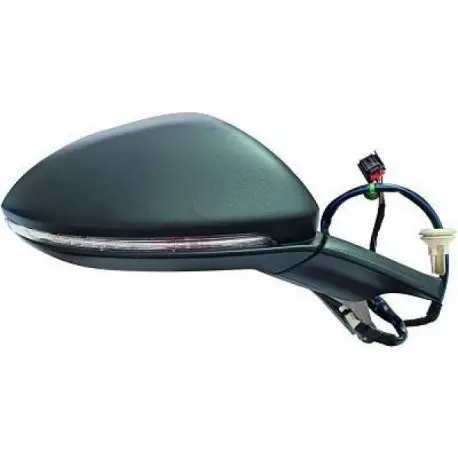 RETROVISEUR GAUCHE VW GOLF 7 BERLINE/VARIANT (12-17) - RABATTABLE ELECTRIQUEMENT - CHAUFFANT - AVEC LAMPE - A PEINDRE Pas Cher